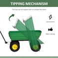 thumbnail image 4 of Outsunny Heavy Duty Garden Dump Cart with 440lbs Capacity and Steel Frame, 4 of 10