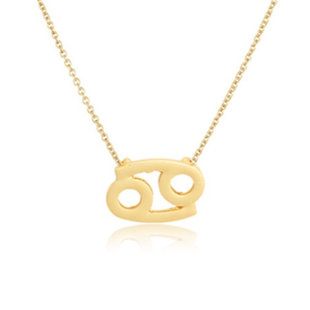 Constellation Theme Friendship Necklace Creative Comfortable Ins Exquisite Durable Rust-proof Lightweight Fashion Accessory Cancer gold