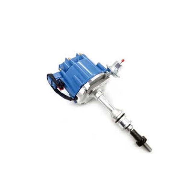 HEI Ignition Distributor Cap with 66K Coil for SBF Ford Small Block 351W, Blue