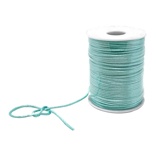 LEEYNEER - 2mm x 100 yards Satin Rattail Cord Shamballa Nylon Macrame Kumihimo string