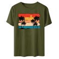 thumbnail image 2 of Birdeem Fashion Woman Print Round-Neck Short Sleeve T-Shirt Printing Loose Blouse Tops, 2 of 4
