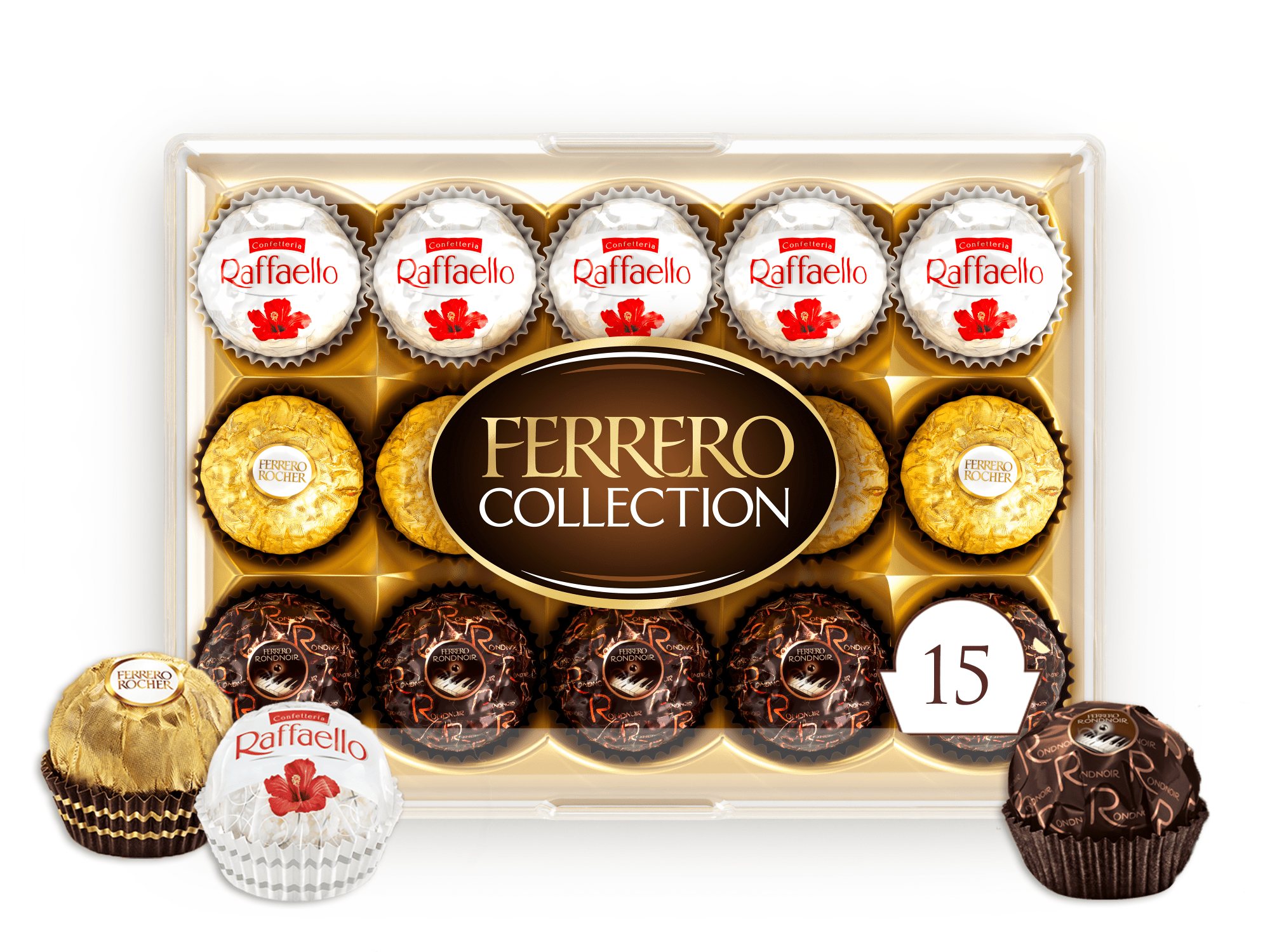 FERRERO COLLECTION Fine Assorted Chocolates and Coconut Confections Gift Box
