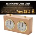 thumbnail image 4 of Jinsinto Chess Clock Timer, Wooden Analog Board Game Competition Chess Clock Timing Tools High Precision Mechanical Chess Clock for Various Chess Games, 4 of 5