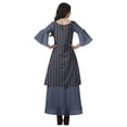 thumbnail image 2 of Moomaya Printed High Low Crop Top Kurti Palazzo Set Ethnic Indian Clothing Set For Womens, 2 of 8