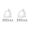 thumbnail image 4 of ZheElen Adaptateur de Vélo Plaque de Support Inférieur Guide de Chaîne Conversion en Alliage d'Aluminium Manivelles Portables Professionnelles Réparation Argent 2Ensemble, 4 of 6