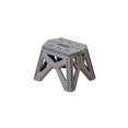 thumbnail image 2 of EGNMCR Heavy Duty Black Folding Plastic Step Stool With Geometric Structure Portable Non Slide Stool For Home Camping Outdoor Use Plas tic folding sto ol, 2 of 6