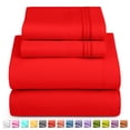thumbnail image 1 of Nestl RV/Short Queen Sheet Set, 1800 Series Microfiber Deep Pocket 4 Piece Bed Sheet Set, 1 of 6
