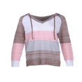 thumbnail image 3 of Women‘s Hooded Sweater Rib Knitted Long Sleeve Loose Fitting Pullover with Hood, 3 of 6
