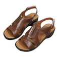 thumbnail image 1 of Sandales d'Été pour Femmes, Pantoufles Décontractées, Chaussures Romaines à Bout Ouvert, Compensées Décontractées, 1 of 9