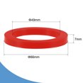 thumbnail image 2 of Unique Bargains 2' DN50 Silicone Rubber Flat Washer Quick Connector Gasket Red, 2 of 5