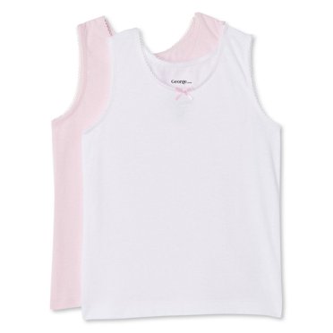 George Toddler Girls' Cotton Vest 2-Pack