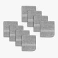 thumbnail image 4 of Mainstays 8pk Washcloth Set, 12" in. x 12", 100% Cotton, Gery, 4 of 7