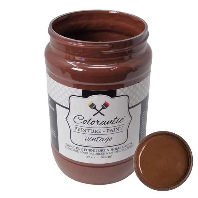 Colorantic | SWEET TRUFFLE Chalk Paint Based for Furniture DIY - DARK BROWN - 32 oz