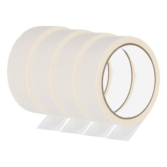 Uxcell Painters Tape, 4 Roll 22 Yard x 1.2 Inch Multi-Surface Adhesive No Residue Masking Master Tape, Beige