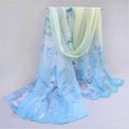 thumbnail image 1 of EYIIYE Women Floral Print Scarf Breathable Chiffon Neck Shawl, 1 of 6