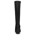thumbnail image 3 of Unique Bargains Bottes Hauteur Genou à Talon Bloc à Bout Rond pour Femmes, 3 of 6