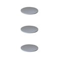 thumbnail image 1 of QualitChoice Nappe Ronde Imperméable Anti-Huile Bordure Extensible Couverture Salon Antidérapante Décoration Restauration Fête Gris 3Set, 1 of 6
