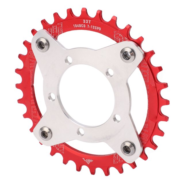 BCD Bike Chainring,104BCD Gear Adapter Aluminum BCD Gear Adapter T Electric Bike Chainring Professionally Tested