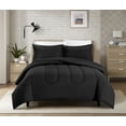 thumbnail image 1 of Swift Home Luxury 8 Piece Bed in a Bag, All Season Complete Bedding Set, Queen, Black, 1 of 10