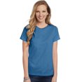 thumbnail image 1 of Hanes ComfortSoft T-Shirt à Col Ras du Cou en Jersey Coupe Décontractée pour Femmes, P, Bleu Denim, 1 of 1