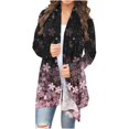 thumbnail image 1 of Cardigans pour Femmes Cardigan à la Mode pour Femmes à Manches Longues à Imprimé Floral Veste Haut en Liquidation, 1 of 5