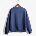 thumbnail image 5 of CEHVOM Femmes Mode Décontractée Imprimé Col Rond Ample Manches Longues Hauts Courts Blouse Chandails Sans Capuche Liquidation, 5 of 5