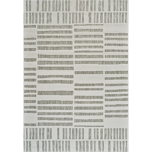 Rug Branch Maise Abstract Indoor Outdoor Area Rug, Cream Beige, Modern - Entryway, Hallway, Bathroom, and Kitchen
