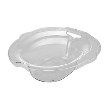 Baignoire Sitz, Convient à la Baignoire Sitz Universelle pour Toilette, Éviter de s'Accroupir avec Crochet de Rangement, Bol Plus Profond, Baignoire Sitz pour Toilette, Siège Vapeur pour Femmes et Hommes, Transparent