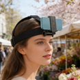 thumbnail image 4 of Uscallm Head-Mounted Phone Mount For First-Person View Cycling Motorcycle Action Camera, Adjustable Head Strap Mounting Bracket For Smartphone Sports Video Recording, 4 of 6