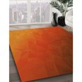 thumbnail image 3 of Ahgly Company Machine Washable Indoor Rectangle Transitional Orange Red Orange Area Rugs, 5' x 7', 3 of 7