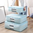 thumbnail image 3 of Quilt Storage Bags Dustproof Foldable Non Woven Fabric Breathable Thicken Clothes Organizer for Home, 3 of 10