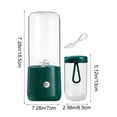 thumbnail image 3 of Leodye 1PCS Portable Wireless Electric Juicer Fully Automatic Juicer Cup Home Mini Fruit and Vegetable Extractor -7.28x2.76in, 3 of 6