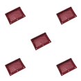 thumbnail image 3 of Decodeary Durable Pouch For Organizing Documents In Office Portable Zippered Pouch Wine Red 5Set, 3 of 6