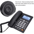 thumbnail image 4 of ATTOE Telephone Corded Dual-Port Extension Set Corded Telephone Multi-Functional Landline Phone ABS Large Buttons(Black), 4 of 5