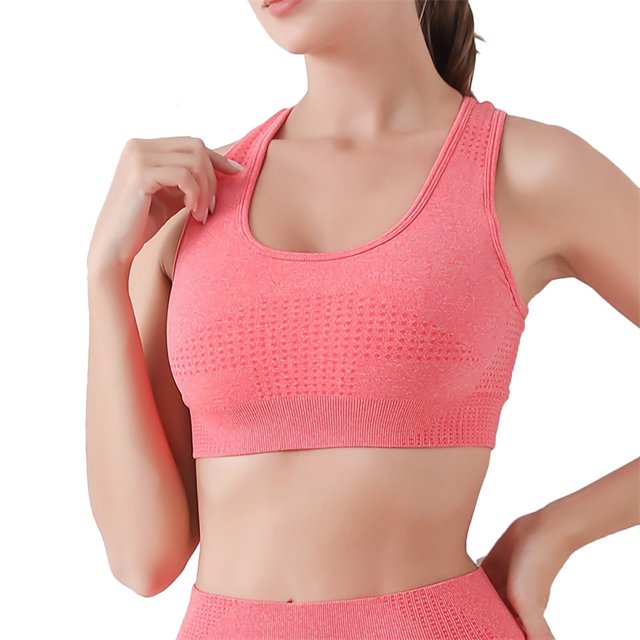 AherBiu Womens Sports Bras High Impact Wireless Full Coverage Yoga Bralettes Smoothing Lightly Breathable Workout Bras