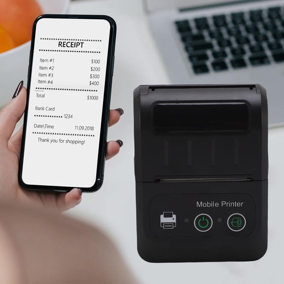 Wireless Thermal Printer,  Thermal Printer 58MM Paper Width High Speed  for Web Pages