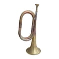 thumbnail image 2 of MERIGLARE Trompette de Cavalerie Instrument de Musique Rétro Clairon de Marche Clairon Soufflant, 2 of 7