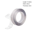 thumbnail image 3 of ZheElen Adhesive Tape Reusable Waterproof Transparent Tapes Traceless Trimmable Pocket Wall Mirror Sticker Household Kitchen Type 6 1Set, 3 of 6