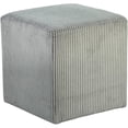 thumbnail image 3 of Meridian Furniture Roy Grey Ottoman/Stool, 3 of 8