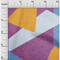thumbnail image 2 of oneOone Rayon Purple Fabric Geometric Abstract Random Shapes Sewing Craft Projects Fabric Prints By Yard 56 Inch Wide, 2 of 4
