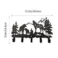 thumbnail image 2 of Animal Themed Metal Towel Hook Wall Mounted Bear Deer Wolf Design Towel Rack Holder For Bathroom Kitchen Home, 2 of 3