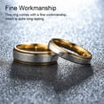thumbnail image 4 of Dalazy Couple Ring Fingers Pendent Fashion Jewelry Rustproof Exquisite Rustproof No Burrs Smooth Engagement Sweet Gift Type 5 6MM, 4 of 6