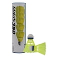 thumbnail image 1 of Yonex MAVIS 350 Badminton Nylon Shuttlecocks, Blue Cap, Colour - Yellow, Pack Of 6 Shuttles, 1 of 2