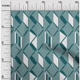 thumbnail image 1 of oneOone Cotton Poplin Fabric Parallelogram & Triangle Geometric Print Fabric By The Yard 42 Inch Wide, 1 of 4