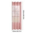 thumbnail image 3 of Todaioua Semi Sheer Window Curtain with Silver Embossed Pattern Light Filtering Polyester Fabric for Bedroom Living Room Study Modern Home Decor with Grommet Top Installation, 3 of 7