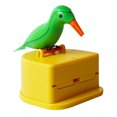 thumbnail image 3 of Toothpick Box Toothpick Storage Case toothpick case toothpick plastic Automatic Dispenser Bird Shape ABS Plastic Holder, Green, Yellow, 3 of 9