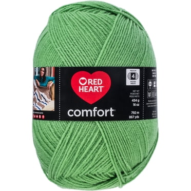 Red Heart® Comfort® Yarn, Solid, Acrylic #4 Medium, 16oz/454g, 867 Yards