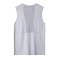 thumbnail image 4 of JDQJBZ Débardeurs pour Hommes Été Couleur Unie Col Rond Sans Manches Hauts Extensibles, 4 of 4