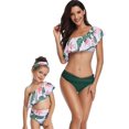 thumbnail image 4 of Girls Swimsuit High Waisted Two Pieces Bikini Set Swimwear Bathing Suits, 4 of 7