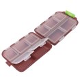 thumbnail image 1 of Travel Pill Organizer, 10 Compartments Pill Case Compact And Portable Pill Box Dispenser For Purse Vitamin Fish Oil Compartments Container Medicine Box, 1 of 8